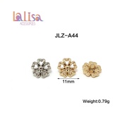 Metal Buttons Flower Shape Small Size 11mm. For Clothing Decoration Alloy Button (B-1-E2 JLZ-A44)