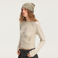 Monterest | Antibacterial Moisture Wicking Hachiko Pattern Long Sleeve T-Shirt