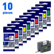 10PK Compatible Brother Label Tape 12mm tz231 tz Tape Laminated Tape for Brother Labeller Labeling M