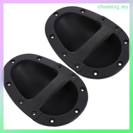 2 Pcs Speakers Recessed Loudspeaker Handles Cab Cabinet 21.2X14.8X6.5CM Black ABS