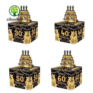 ZILUOLAN Cash Pull Gift Boxs, Birthday  30th 40th 50th Birthday Money Box, Fuuny Happy Birthday Pape