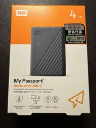 WD My Passport USB-C 4TB
