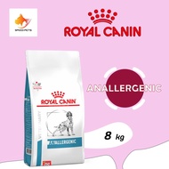 (ส่งฟรี) Royal Canin Anallergenic Dog Food โรยัล คานิน อาหารสุนัข ประกอบการรักษา ภูมิแพ้อาหาร ขนาด 8 kg