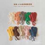 Selling Children's Gloves Winter 2025 New Style ins Candy Color Halter Neck Baby Gloves M6IO