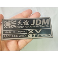 subaru xv METAL gt edition emblem jdm kanjo