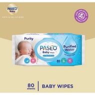 Paseo Baby Wipes Non-Alcoholic 80 Sheets