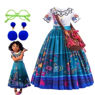 MQATZ ชุด Encanto เด็กผู้หญิงที่มีเสน่ห์ชุดเจ้าหญิงสำหรับคอสเพลย์สำหรับเด็กผู้หญิงงานปาร์ตี้วันเกิดเ