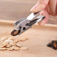 Melon Seed Straw Kuaci Opener Stainless Steel Sunflower Seed Pliers Household Sunflower Seed Shell O