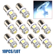 10PCS Super White T11 Car Dome Light BA9S T4W 3886X H6W 363 5050 5LED 12V Car Interior Map Lamp Bulb