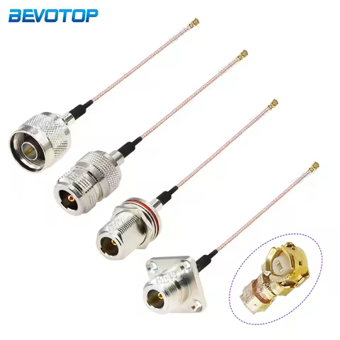 1Pcs RG-178 U.FL IPX-1 Female to N Male/Female Straight Connector N to IPX RG178 Cable Pigtail RF Co