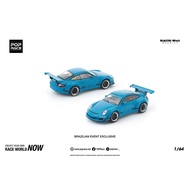 Pop Race 1/64 997 RWB Blue Event Exclusive PR640444 Diecast Scale Model
