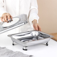 Stainless Steel Square Dinner Plate-Buffet Plate-Hotel Plate-Square Dinner Stove