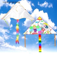 1Set Blank Kite DIY Children Education Painting Kite Easy to Fly Children Kite