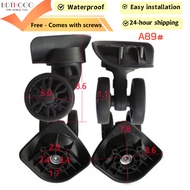 A89 SilentPro Double Row Luggage Wheels - Heavy Duty Quiet Roller 2pcs, Shockproof Suitcase Replacem