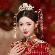 Chinese Style Bride Crown Ancient Court Style Crown Show Show Qiao Costume Set Simple Women's Weddin