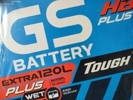 แบตเตอรี่รถยนต์ GS Battery  Extra 120L แบตเตอรี่ไฮบริด แบตรถกระบะ