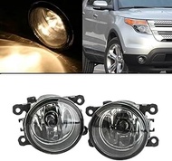 Pair Front Fog Light Driving Lamps LH+RH Compatible for 2012-2018 Honda Pilot Fits OE 4F9Z 15200 AA 