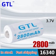 GTL 16340 Lithium Battery Large Capacity 3.7V 3.6V Rechargeable