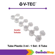 Watercolor Container Acrylic/ Pot Cup 6 Tubes x 3ml V-Tec