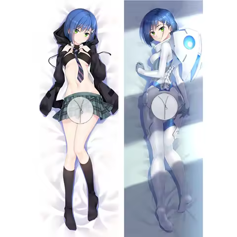 Anime Body Pillow Cover with Hole Zipper Precut Dakimakura Pillowcase