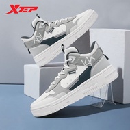 XTEP Men Shoes High-top Sports Shoes Thick Soles Increase Warmth Comfort Sports Shoes Casual Shoes