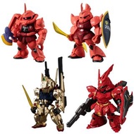 Fw Gundam Converge Core A Track of Red Comet 紅色彗星的軌跡套裝 1set4件 馬沙渣古II 馬沙格魯古古 格利普斯戰役百式 沙煞比 一套 Mini Fig