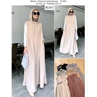 Baju Gamis Wanita - Dress FENNA Sleeveless XMAN BJ293