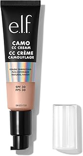 e.l.f. Camo CC Cream, Color Correcting Medium-To-Full Coverage Foundation with SPF 30, Fair 150 C, 1