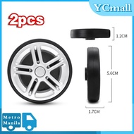 2pcs 5.6cm Luggage Wheels Suitcase Wheels Pulley Rollers Mute Wheel Wear-Resistant Wheels