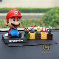 Car Goods Auto & play Mario Brothers Cute Ornaments Moving Head Super Center Console Interior Access