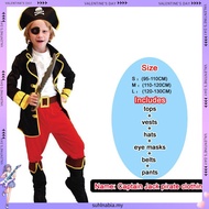 Kids Costume - Role Play For Pirate Main Peranan Kostum Lanun Hadiah Baju Budak Pakaian Halloween An