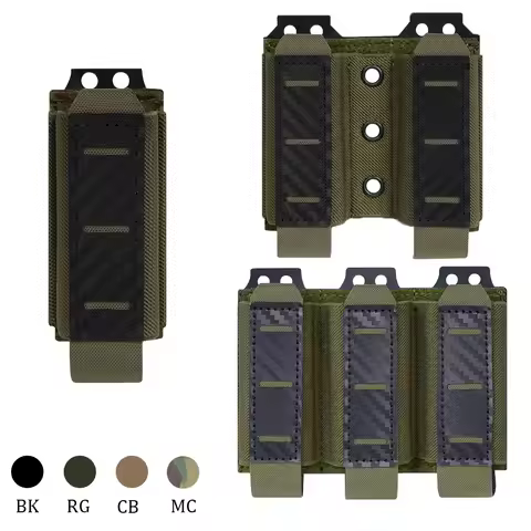 OPHIDIANTAC 9mm MOLLE Magazine Pouch Magazine Carrier Carbon Fiber Bag Magazine Holder Accessories O