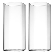 2pcs Exquisite Glass Cups Creative Household Cocktail Cups Coffee Milk Cups