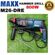 MAXX M26-DRE / M26DRE / M26 DRE 3-Modes SDS-Plus Rotary Hammer Drill 800W 870RPM