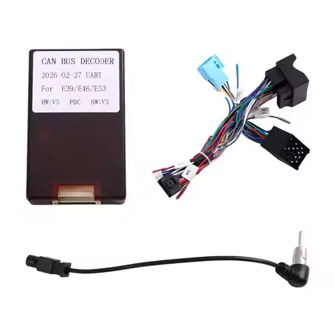 Android Car Radio CAN-Bus 16 Pin Adapter Power Wiring Harness For BMW 5 Series E46 E39 X5 E53 Radio 