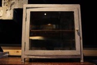 桌上型 玻璃展示櫃 四面光 台灣檜木 原件 (隔層木板可取下) 