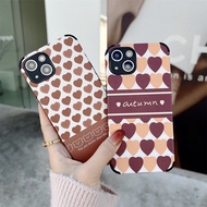 Huawei P30 Lite P40 Pro Nova 5T 7i 7 SE Y6s Y7A Y7A Y9 Prime 2019 Mate 30 Pro Lambskin Love Pattern Print Phone Case Shockproof Cover