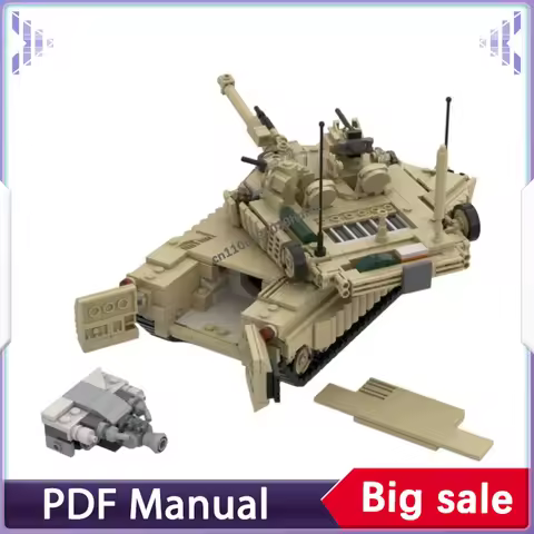 M1A2 Abrams SEP TUSK V2 MOC Building Blocks Modern Military Main Battle Tank Model Bricks Kit for Ad
