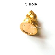 Superior Products) Swan Pump Nozzle 5 Hole / Brass Nozzle