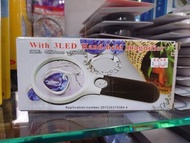 Led handheld magnifer 看珠寶發光放大鏡 45x22mm