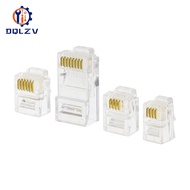 RJ11 Connector 4P4C 6P4C 6P6C 8P8C Modular Head Phone Cable Plug Gold Plated Crimp Network Telephone