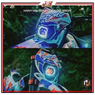 Reflector Extra BrightTWIN LED Headlight Spotlight HRV Harvy MX CRF 150L KLX 150 BIGFOOT DTRACKER WR