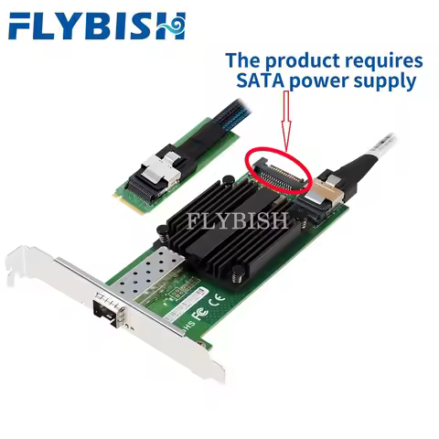 82599-1SFP+M.2 10G Intel 82599 EN Chip Single Port Ethernet Network Adapter X520-DA1 ,Excluding 10G 