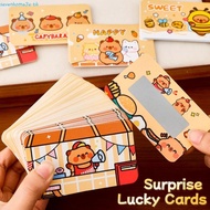 SEVENHOME3E 10Pcs Scratch-off Cards, Capybara Cartoon Vouchers Tickets, Funny Anniversary Party Game