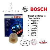 Toyota Vellfire Oil Filter 0986AF0009 Bosch Oil Filter Penapis Minyak Hitam Vellfire