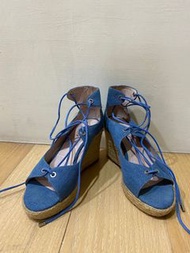 BESO藍色綁帶高跟涼鞋#23初夏時尚