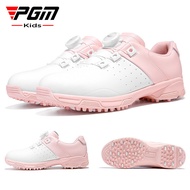 [PGM] Children's GOLF Shoes Teenager Girls Shoes Knob Laces Waterproof Anti-slip GOLF Sneakers XZ307 GOLF