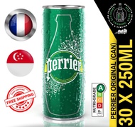 [CARTON] PERRIER ORIGINAL Sparkling Mineral Water 250ML X 30 (CANS) - FREE DELIVERY within 3 working days!