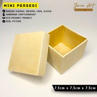 Wood BOX CUBE STORAGE BOX SIZE 7,5 cm x 7,5 cm x 7,5 cm