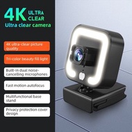 😍【別錯過！Webcam 4K/2K /1080P】美顏視像鏡頭/美顏自動對焦/人面辨識鏡頭/超高清鏡頭/三種燈光選擇/網絡直播/直播帶貨/網上教學/打機直播/直播賣貨/抖音/降噪mic/鏡頭有蓋/Android/ IOS/ Window / web cam /Zoom/包平郵